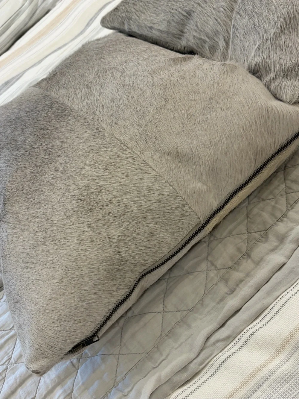 Pottery Barn Hair on Hide Pillow Cover and insert 20 x 20